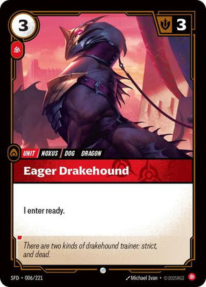 Riftbound - Spiritforged - Eager Drakehound - 006/221 - Common