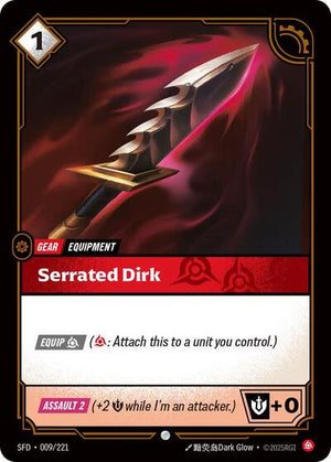 Riftbound - Spiritforged - Serrated Dirk - 009/221 - Common