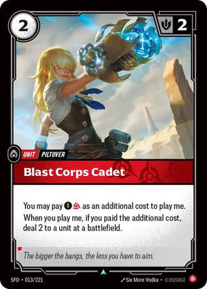 Riftbound - Spiritforged - Blast Corps Cadet - 013/221 - Uncommon