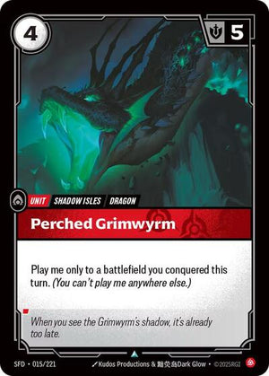 Riftbound - Spiritforged - Perched Grimwyrm - 015/221 - Uncommon