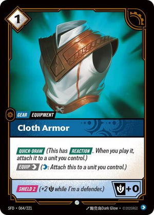Riftbound - Spiritforged - Cloth Armor - 064/221 - Common