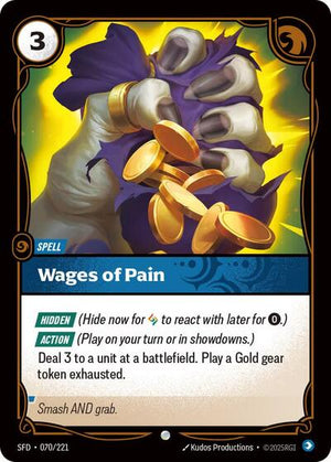 Riftbound - Spiritforged - Wages of Pain - 070/221 - Common