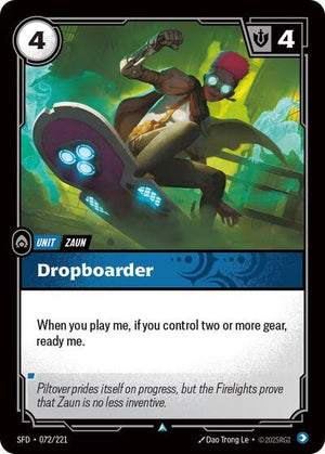 Riftbound - Spiritforged - Dropboarder - 072/221 - Uncommon