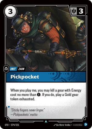 Riftbound - Spiritforged - Pickpocket - 074/221 - Uncommon