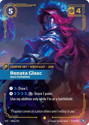 Riftbound - Spiritforged - Renata Glasc, Mastermind - 088a/221 - Alternate Art - Showcase