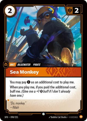 Riftbound - Spiritforged - Sea Monkey - 098/221 - Common