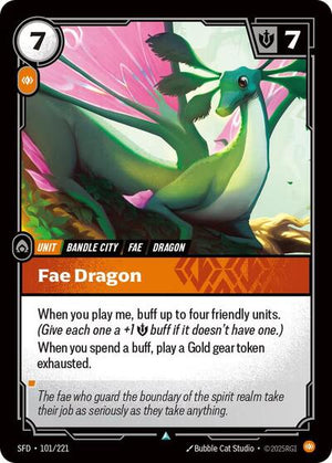 Riftbound - Spiritforged - Fae Dragon - 101/221 - Uncommon