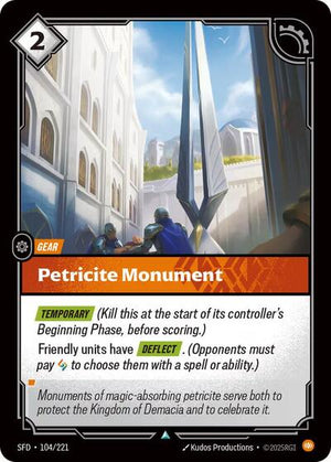 Riftbound - Spiritforged - Petricite Monument - 104/221 - Uncommon