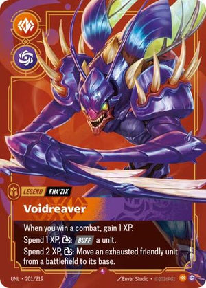 Riftbound - Unleashed - Kha'Zix, Voidreaver - 201/219 - Rare