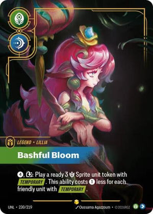 Riftbound - Unleashed - Lillia, Bashful Bloom (Overnumbered) - 230/219 - Showcase