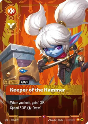 Riftbound - Unleashed - Poppy, Keeper of the Hammer - 203/219 - Rare