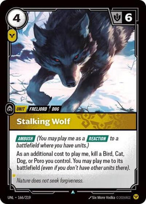 Riftbound - Unleashed - Stalking Wolf - 166/219 - Uncommon