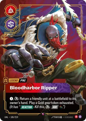 Riftbound - Unleashed - Pyke, Bloodharbor Ripper - 185/219 - Rare
