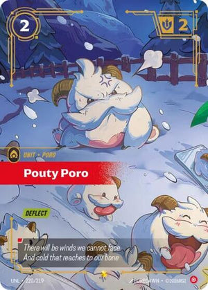 Riftbound - Unleashed - Pouty Poro (Overnumbered) - 220/219 - Showcase