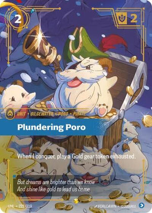 Riftbound - Unleashed - Plundering Poro (Overnumbered) - 222/219 - Showcase