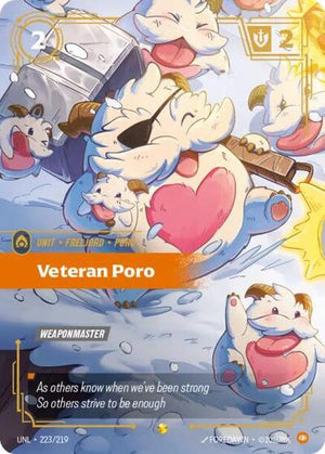 Riftbound - Unleashed - Veteran Poro (Overnumbered) - 223/219 - Showcase