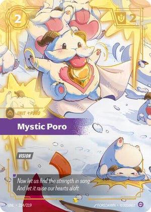 Riftbound - Unleashed - Mystic Poro (Overnumbered) - 224/219 - Showcase