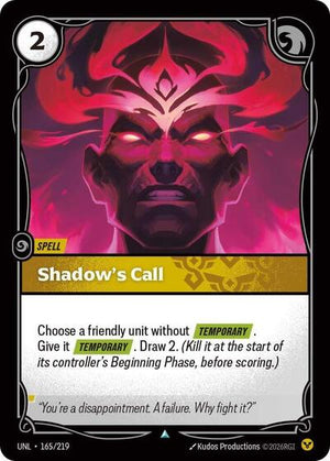Riftbound - Unleashed - Shadow's Call - 165/219 - Uncommon
