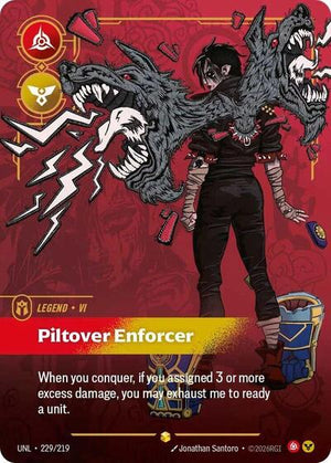 Riftbound - Unleashed - Vi, Piltover Enforcer (Overnumbered) - 229/219 - Showcase