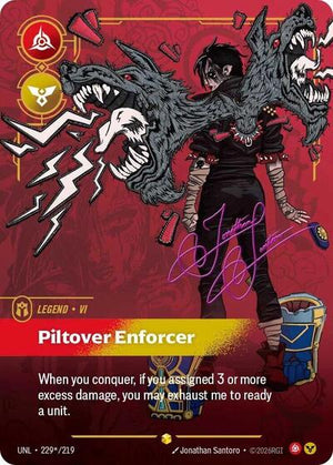 Riftbound - Unleashed - Vi, Piltover Enforcer - 229*/219 - Signature - Showcase