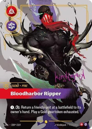 Riftbound - Unleashed - Pyke, Bloodharbor Ripper - 228*/219 - Signature - Showcase