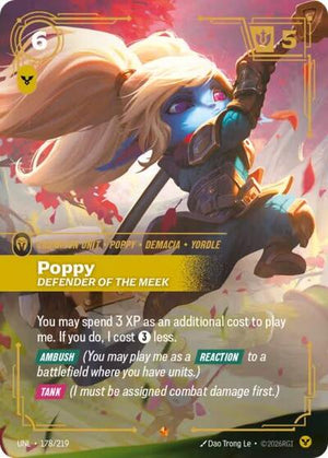 Riftbound - Unleashed - Poppy, Defender of the Meek - 178/219 - Epic