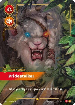 Riftbound - Unleashed - Rengar, Pridestalker (Overnumbered) - 227/219 - Showcase
