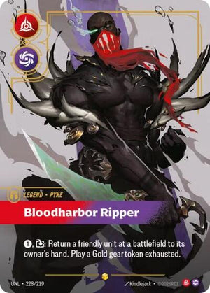 Riftbound - Unleashed - Pyke, Bloodharbor Ripper (Overnumbered) - 228/219 - Showcase