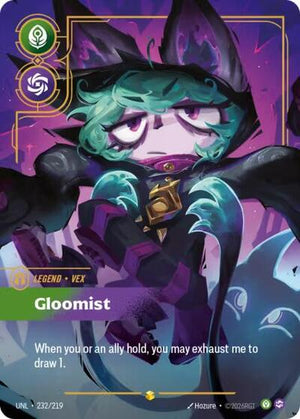 Riftbound - Unleashed - Vex, Gloomist (Overnumbered) - 232/219 - Showcase