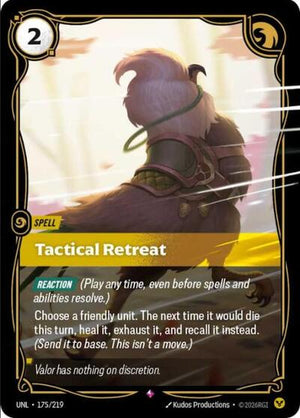Riftbound - Unleashed - Tactical Retreat - 175/219 - Rare