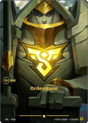 Riftbound - Unleashed - Order Rune - R06a - Showcase