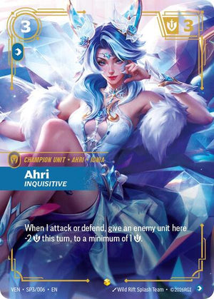 Riftbound - Vendetta - Ahri, Inquisitive - SP3/006 - Showcase