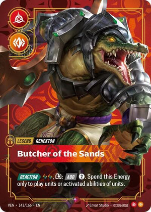 Riftbound - Vendetta - Renekton, Butcher of the Sands - 141/166 - Rare