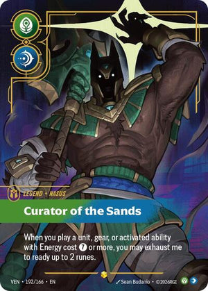 Riftbound - Vendetta - Nasus, Curator of the Sands (Overnumbered) - 192/166 - Showcase