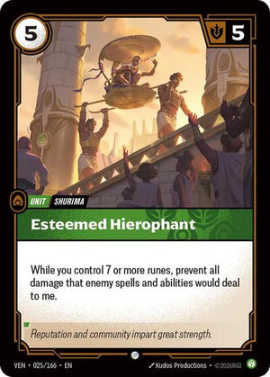 Riftbound - Vendetta - Esteemed Hierophant - 025/166 - Common