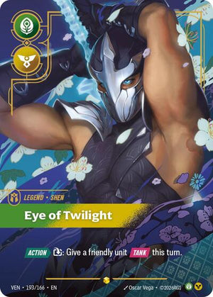 Riftbound - Vendetta - Shen, Eye of Twilight (Overnumbered) - 193/166 - Showcase