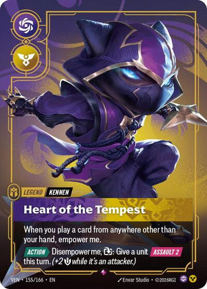 Riftbound - Vendetta - Kennen, Heart of the Tempest - 155/166 - Rare