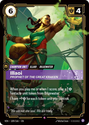 Riftbound - Vendetta - Illaoi, Prophet of the Great Kraken - 109/166 - Rare