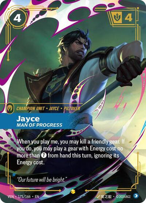 Riftbound - Vendetta - Jayce, Man of Progress (Overnumbered) - 175/166 - Showcase
