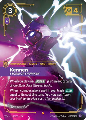 Riftbound - Vendetta - Kennen, Storm of Shuriken - 113/166 - Epic