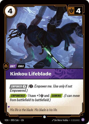 Riftbound - Vendetta - Kinkou Lifeblade - 093/166 - Common
