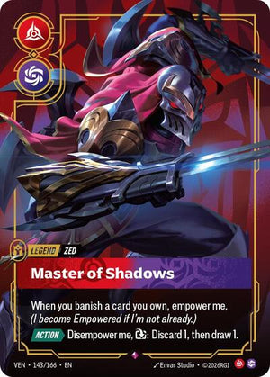 Riftbound - Vendetta - Zed, Master of Shadows - 143/166 - Rare