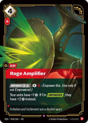 Riftbound - Vendetta - Rage Amplifier - 018/166 - Rare