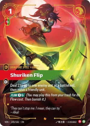 Riftbound - Vendetta - Shuriken Flip - 140/166 - Epic