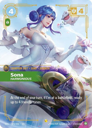 Riftbound - Vendetta - Sona, Harmonious - SP2/006 - Showcase