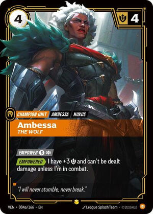 Riftbound - Vendetta - Ambessa, The Wolf - 084a/166 - Alternate Art - Showcase