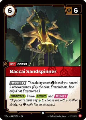 Riftbound - Vendetta - Baccai Sandspinner - 001/166 - Common