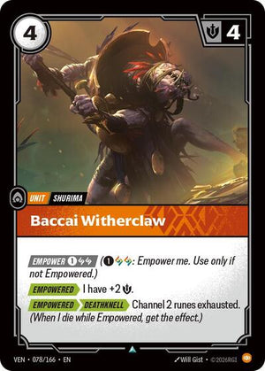 Riftbound - Vendetta - Baccai Witherclaw - 078/166 - Uncommon
