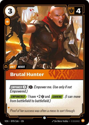 Riftbound - Vendetta - Brutal Hunter - 070/166 - Common
