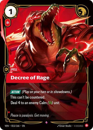 Riftbound - Vendetta - Decree of Rage - 015/166 - Rare